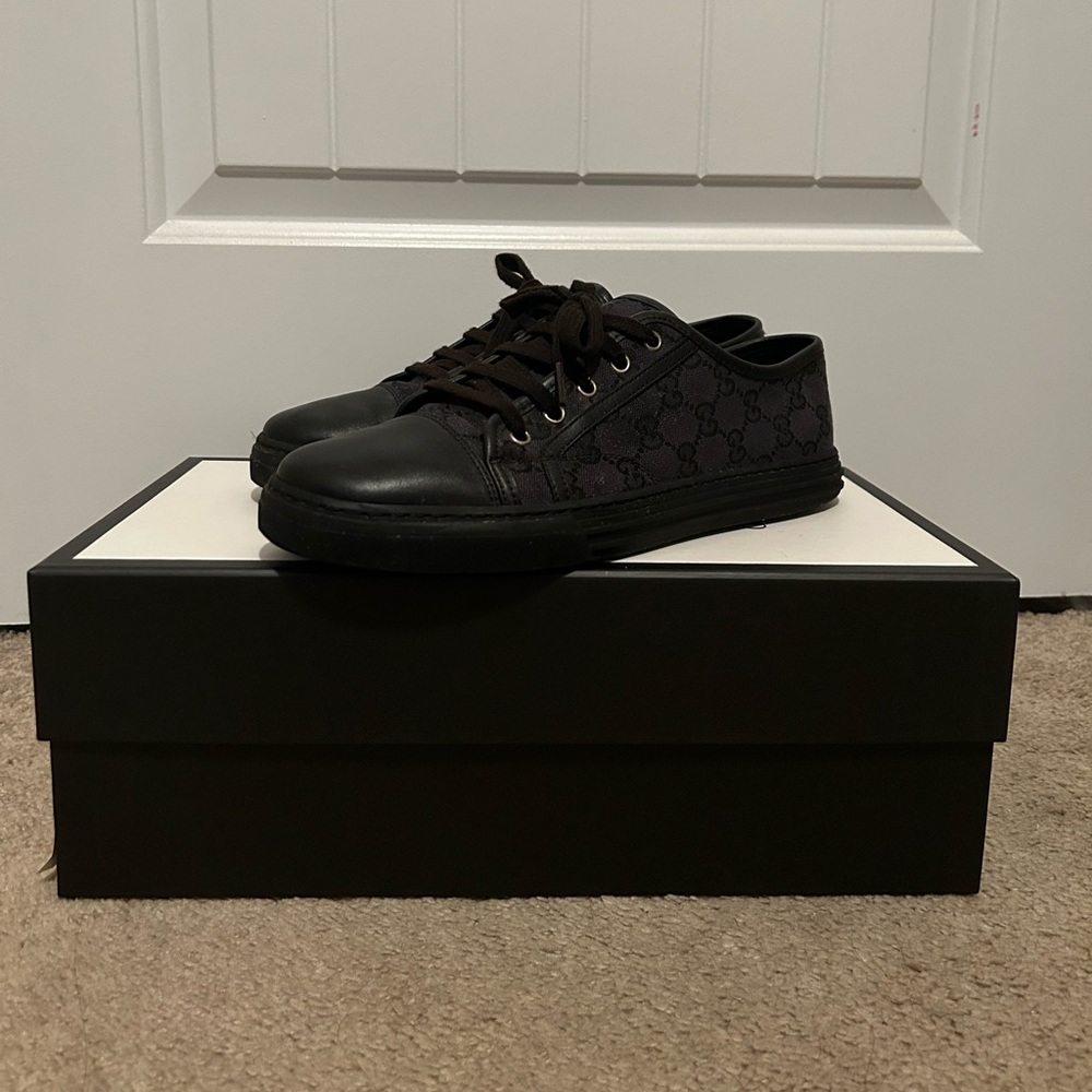 Gucci GG Canvas Low “Grey Black”